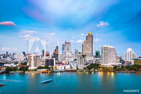 Picture of Bangkok Thailand Cityscape on the Chaophraya River